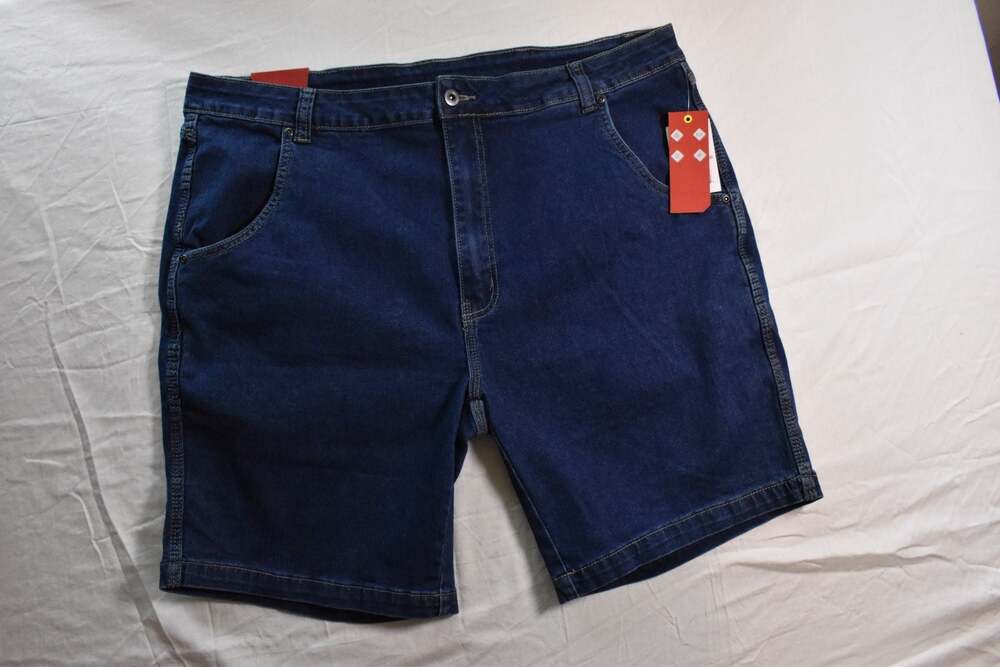 Hallstatt Men's 9-Inch Inseam Stretch Denim Shorts, Vintage Wash, Size 38 (1062)